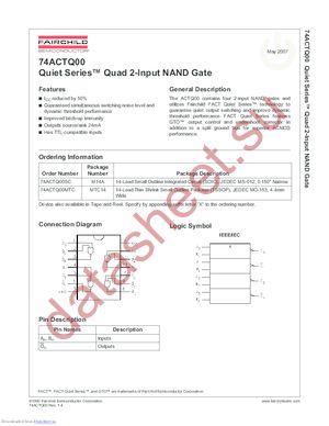 74ACTQ00SCX-NL datasheet  