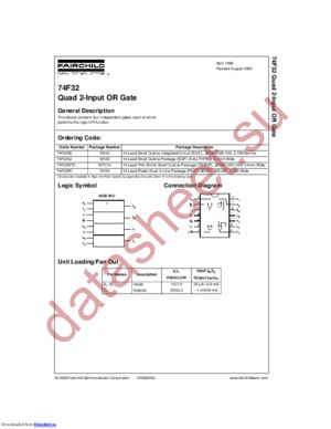 74F32PC-NL datasheet  