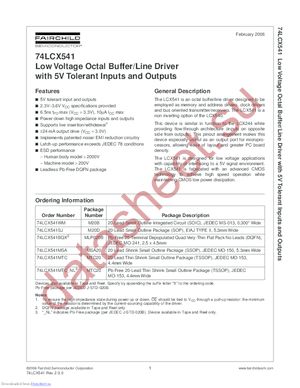 74LCX541MTCX-NL datasheet  