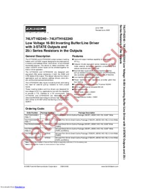 74LVTH162240MTDX datasheet  