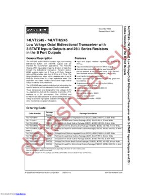 74LVT2245MTCX-NL datasheet  