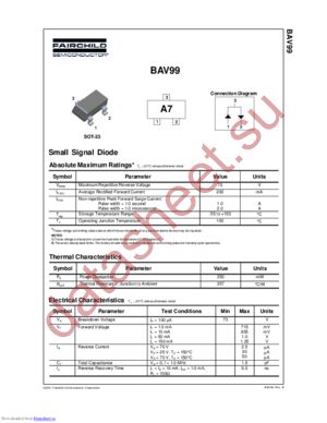 BAV99S62Z datasheet  