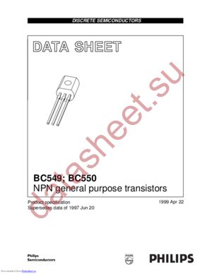BC549C/RR datasheet  