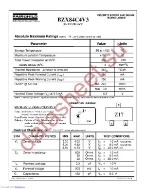 BZX84C4V3S62Z datasheet  