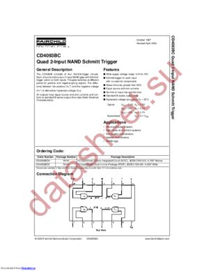 CD4093BCN_Q datasheet  