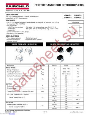 CNY17-2TV-M datasheet  