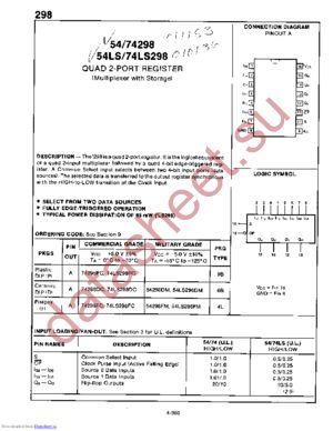 74298PC datasheet  