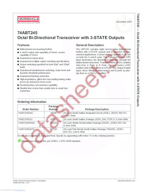 74ABT245CSC_NL datasheet  
