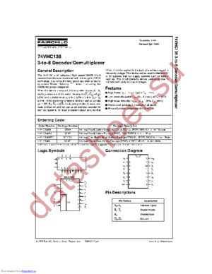 74VHC138MTC-NL datasheet  