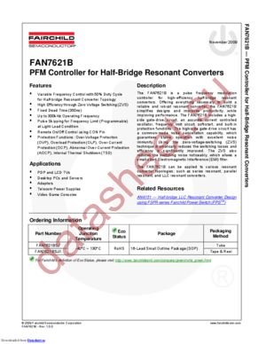 FAN7621BSJ datasheet  
