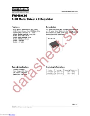 FAN8036 datasheet  