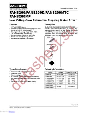 FAN8200MP datasheet  