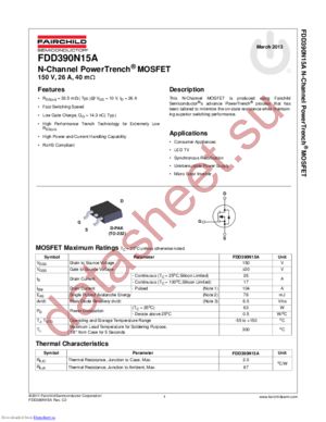 FCU900N60Z datasheet  