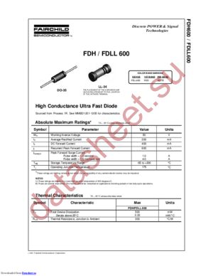 FDH600-T50A datasheet  