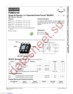 FDMA7628 datasheet  