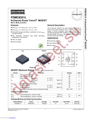 FDMC8321L datasheet  