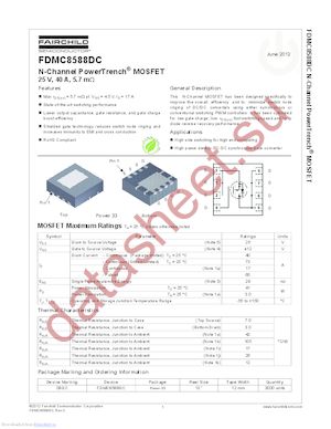 FDMC8588DC datasheet  
