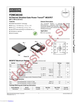 FDMC8360L datasheet  