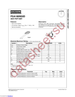 FGA180N30D datasheet  