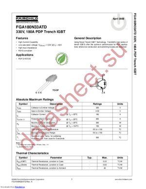 FGA180N33ATD datasheet  