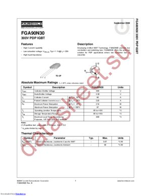 FGA90N30 datasheet  