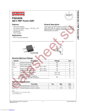 FGD4536TM datasheet  