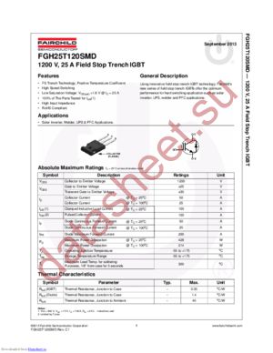 FGH25T120SMD_F155 datasheet  