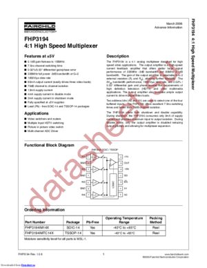 fhp3194 datasheet  