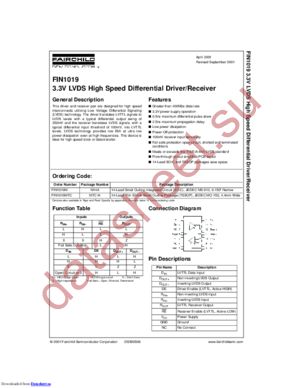 FIN1019MTCX-NL datasheet  