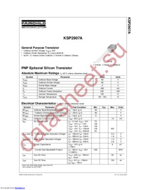 KSP2907ATA-NL datasheet  