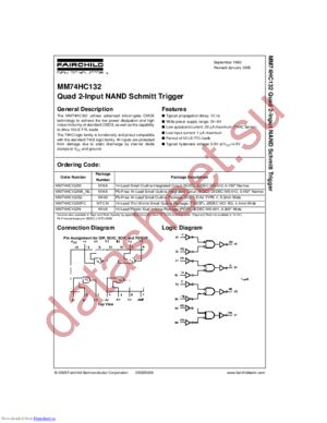 MM74HC132N-NL datasheet  
