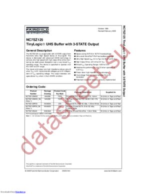 NC7SZ125P5X-NL datasheet  