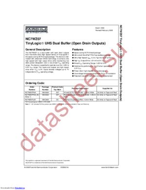 NC7WZ07P6X-NL datasheet  