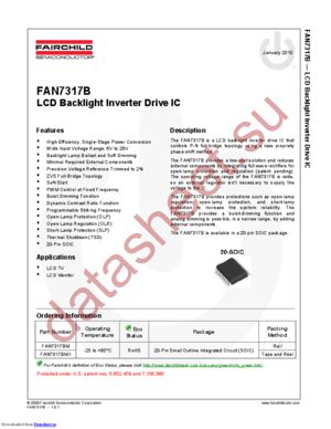 FAN7317BMX datasheet  