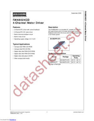 FAN8024ED datasheet  