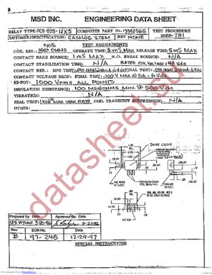 FCB-205-HX5 (9-1617758-1) datasheet  