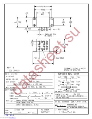 FCB-405-CX4 (1617761-7) datasheet  