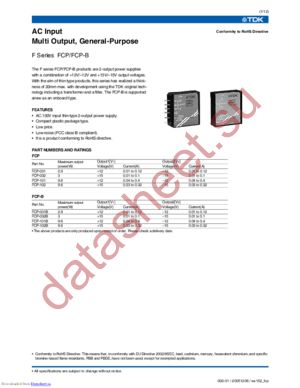 FCP-031 datasheet  
