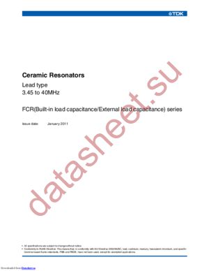 FCR40.0M6 datasheet  
