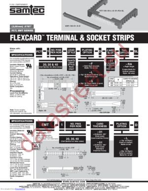 FCT-120-03-F-D-01-RA datasheet  