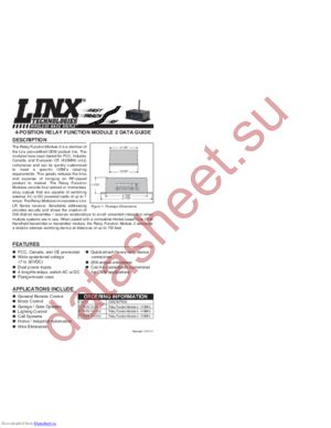 FCTN-RLY4-315-2 datasheet  