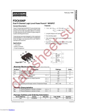 fdc637an-nf073 datasheet  