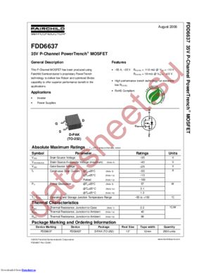 FDD6637_06 datasheet  