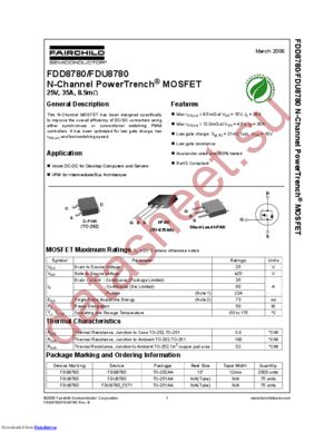 FDU8780F071 datasheet  