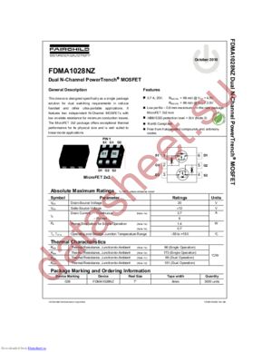 FDMA1028NZ_08 datasheet  