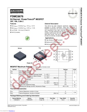 FDMC8676_07 datasheet  