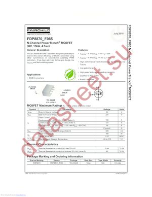 FDP8870_10 datasheet  