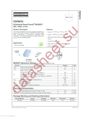 FDP8870_08 datasheet  