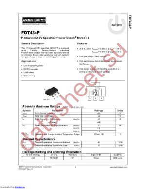 FDT434P_11 datasheet  