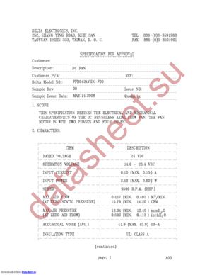 FFB0424VHN-F00 datasheet  